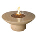 American Fyre Designs Lotus 48" Concrete Round Gas Fire Pit Table