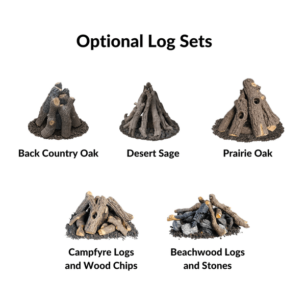 Optional Secondary Media - Log Sets - close-up view