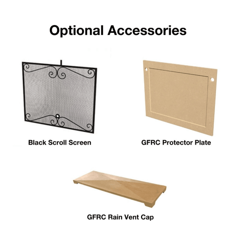 Optional Accessories for Cordova gas fireplace
