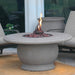American Fyre Designs Amphora 48-Inch Concrete Round Gas Fire Pit Table in Patio