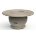 American Fyre Designs Amphora 48-Inch Concrete Round Gas Fire Pit Table in Smoke