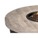 American Fyre Designs Contempo 47-Inch "Reclaimed Wood" Round Gas Fire Pit Table in Silver Pine