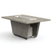 American Fyre Designs Cosmopolitan 54-Inch Concrete Rectangular Gas Fire Pit Table LP Tank Inside