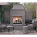 American Fyre Designs Grand Phoenix 113-Inch Free Standing Outdoor Gas Fireplace in Outdoor Patio