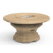 American Fyre Designs Inverted 48-Inch Concrete Round Gas Fire Pit Table in Cafe Blanco