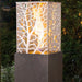 American Fyre Designs Magnolia 66-Inch Tall Outdoor Gas Fire Lantern in Garden