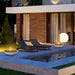 American Fyre Designs Marseille White Aspen Fire Bowl by the pool