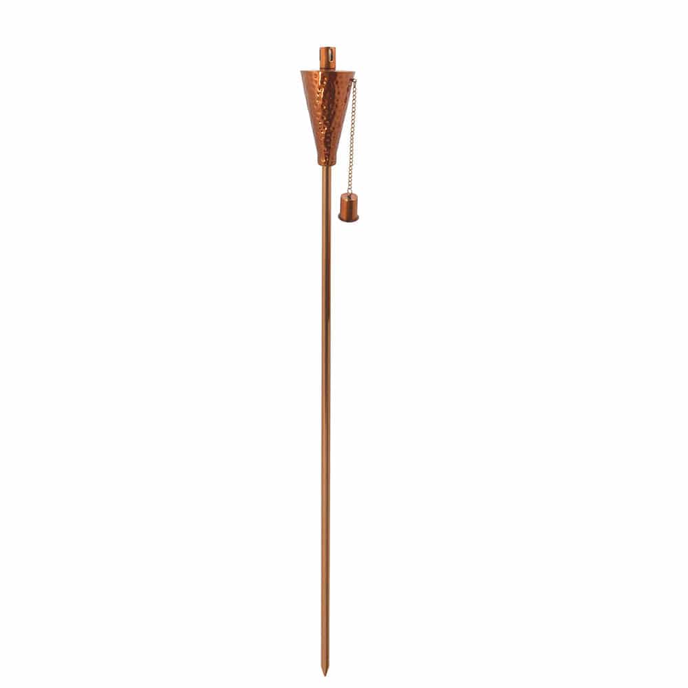 Anywhere Fireplace 65-Inch Cone Shaped Hammered Copper Torch (90228)