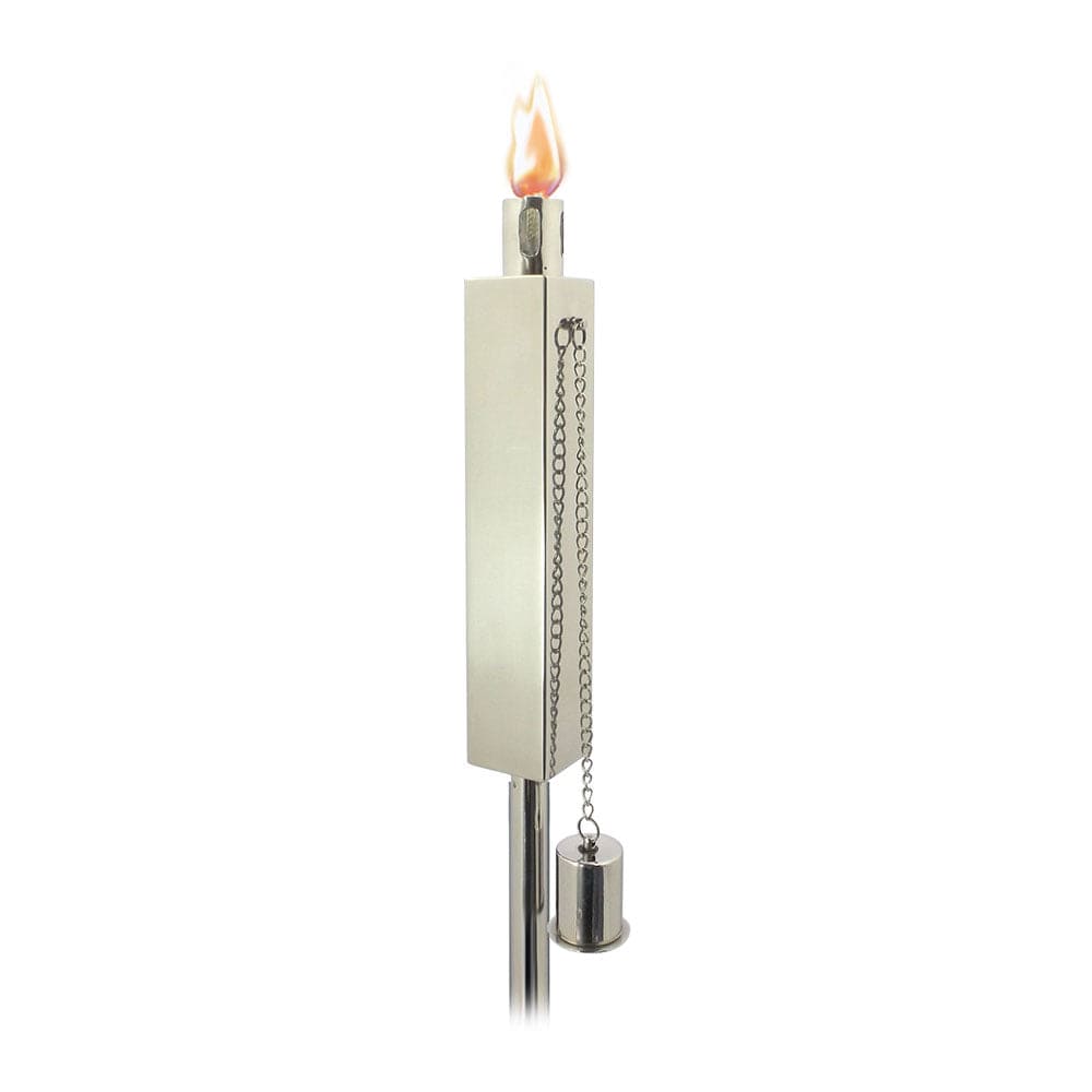 Anywhere Fireplace 65-Inch Polished Stainless Steel Rectangular Torch (90230)