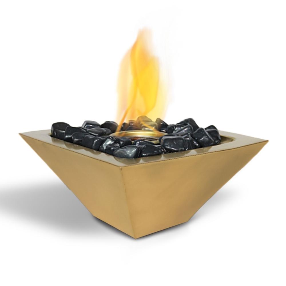 Anywhere Fireplace Empire - Ventless Table Top Gel Fireplace in Gold