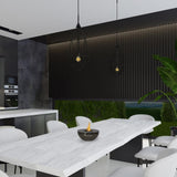 Anywhere Fireplace Sutton - Indoor/Outdoor Table Top Gel Fireplace on Dining Table