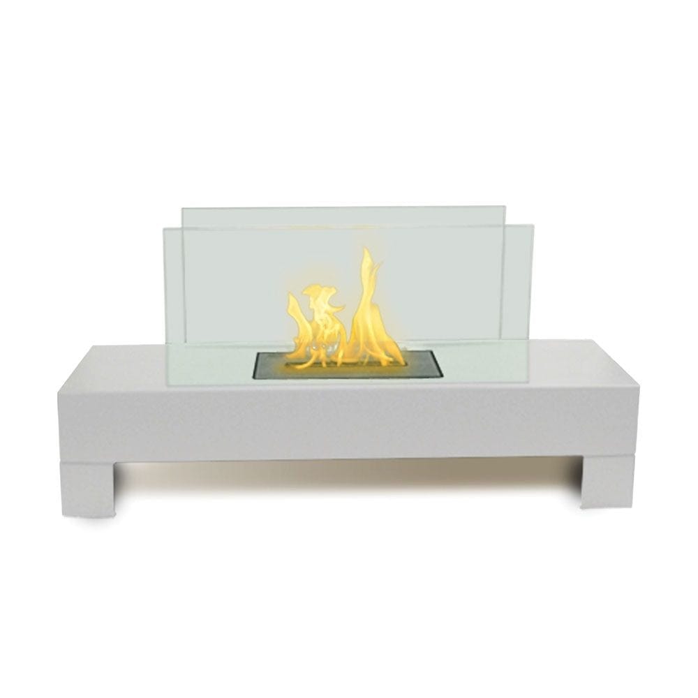 Anywhere Fireplace Gramercy Table Top Ethanol Fireplace in White