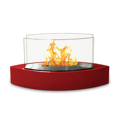 Anywhere Fireplace Lexington Table Top Ethanol Fireplace in Red