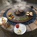 Custom Fire Pit/Grill with Arteflame Classic 11-inch Tall Corten Steel Fire Bowl