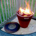 Arteflame One Series 20" Corten Steel Fire Pit with Cooktop and Grill Grate Removed