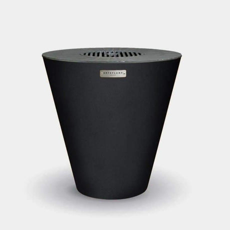 Arteflame One Series 30" Matte Black Fire Pit with Cooktop & Optional Grill Grate