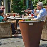 Arteflame One Series 30" Corten Steel Fire Pit for Backyard BBQ