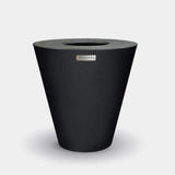 Arteflame One Series 30" Corten Steel Fire Pit with Cooktop in Matte Black