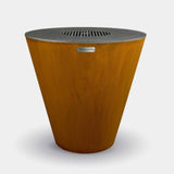 Arteflame One Series 40" Corten Steel Fire Pit with Cooktop and Grill Grate