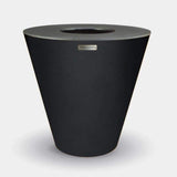 Arteflame One Series 40" Corten Steel Fire Pit with Cooktop in Matte Black