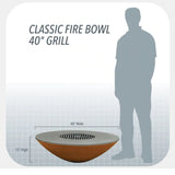 Arteflame Classic 11-Inch Tall Corten Steel Fire Bowl dimensions