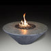 Athena Olympus Round Concrete Gas Fire Pit Table in Gray