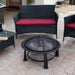 AZ Patio Heaters 30" Round Firepit with Cooking Grate in Outdoor Area