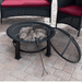 AZ Patio Heaters 30" Round Firepit with Cooking Grate Lid Removed