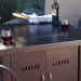 AZ Patio Heaters Hammered Bronze 38" Square Gas Fire Pit Table  used as a conventional table