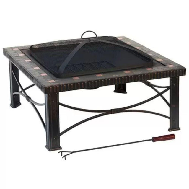 AZ Patio Heaters Slate Tile 30" Square Fire Pit (FTB-51161B)