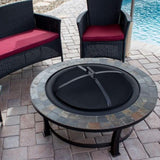AZ Patio Heaters Slate Tile 40" Round Fire Pit (FT-51216)