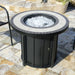 AZ Patio Heaters Tile Top 30" Round Gas Fire Pit Table  with Fire Glass