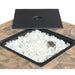 AZ Patio Heaters Tile Top 30" Square Gas Fire Pit Table  with fire Glass and square Burner