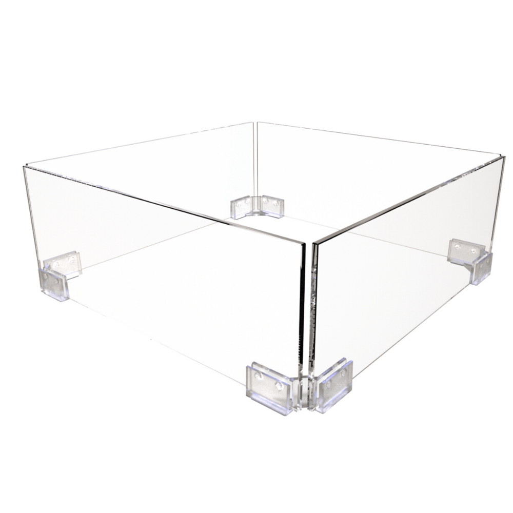 Blinde Design Fire Screen for Fire Table, 21" Square