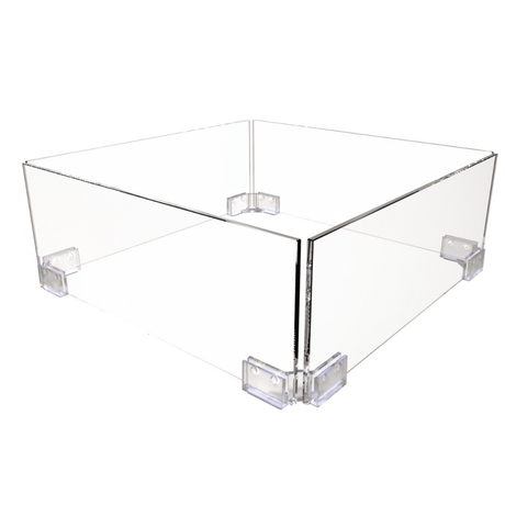 Blinde Design Fire Screen for Fire Table, 21" Square