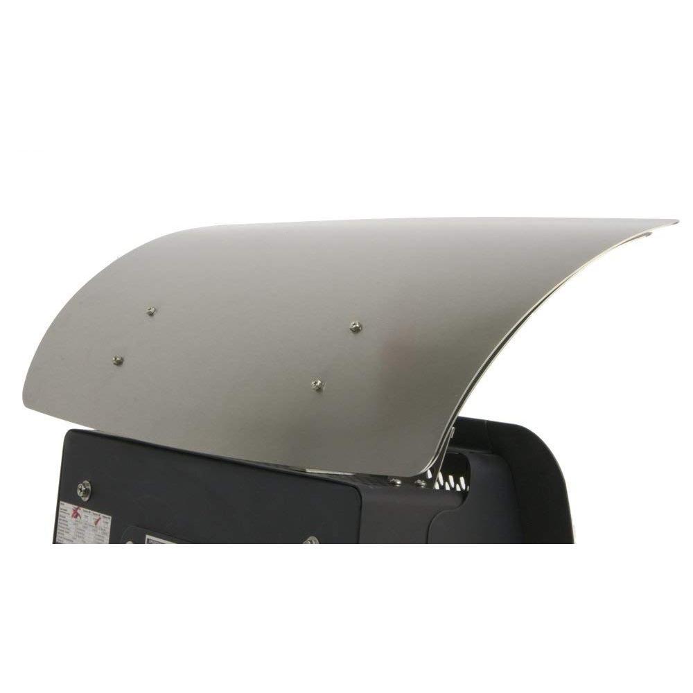 Bromic Heat Deflector for Tungsten Smart-Heat™ Gas Heaters Rear View