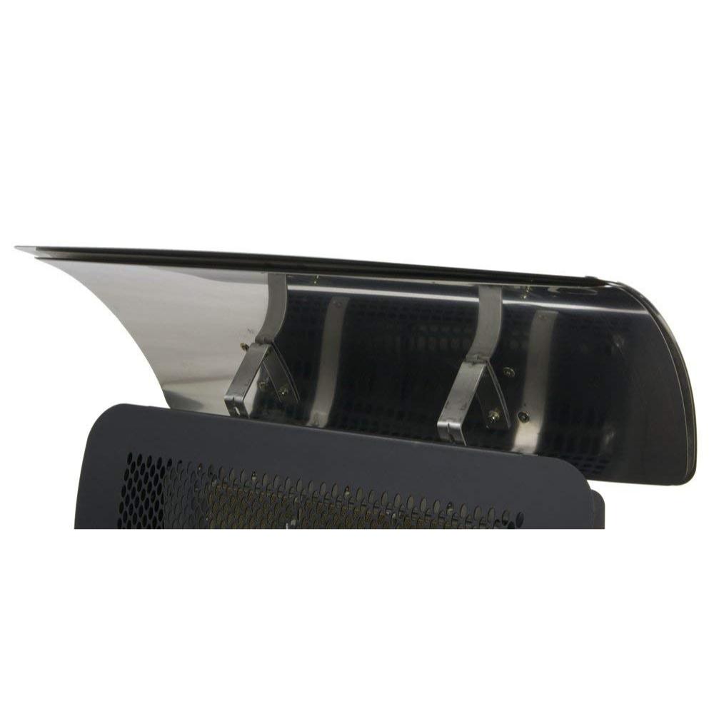 Bromic Heat Deflector for Tungsten Smart-Heat™ Gas Heaters Front View