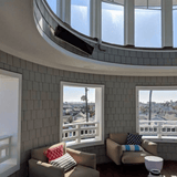 Bromic Platinum Smart-Heat Electric Heater wall mounted in living area