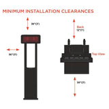 Bromic Tungsten Smart-Heat Portable Gas Heater Minimum Clearances