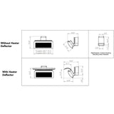 Bromic Tungsten Smart-Heat Gas Heater Clearances