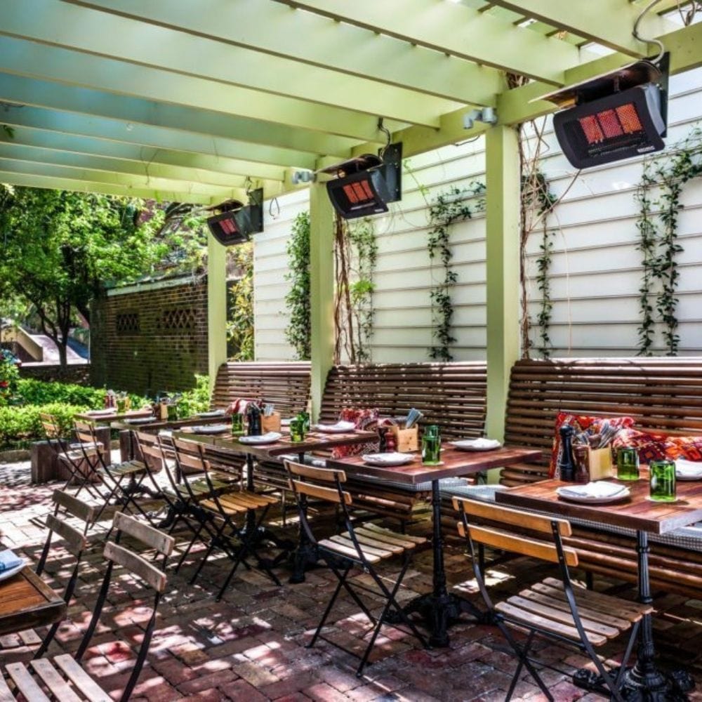 Bromic Tungsten Smart-Heat Gas Heaters in Commercial Space