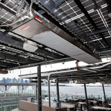 Calcana High Output 10' Stainless Steel Gas Patio Heaters Ceiling Mounted