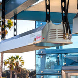 Calcana High Output Stainless Steel Gas Patio Heater in commercial space