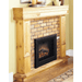 Dimplex 23-Inch Deluxe Insert Electric Firebox with Brick Surround and Wooden Mantel