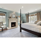 Dimplex 23-Inch Standard Insert Electric Firebox with White Surround in Bedroom