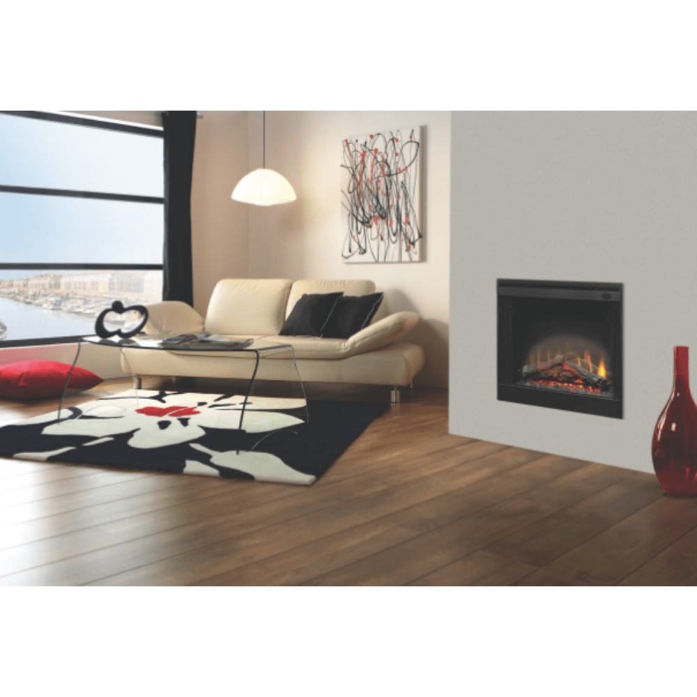 Dimplex BFSL33 33-Inch Slim Line Built-in Electric Firebox in modern living space