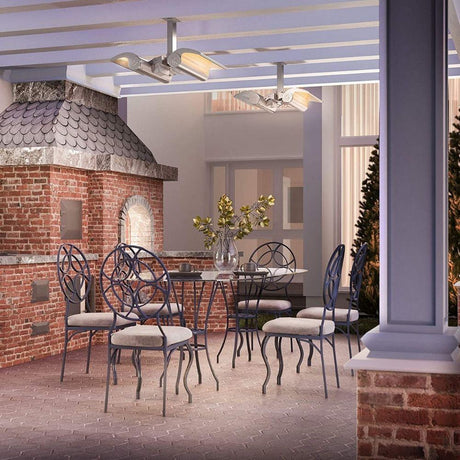 Dimplex DSH20W Heaters  Ceiling Mounted in Cafe setting