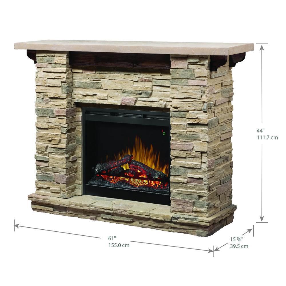Dimplex Featherston Mantel for Electric Fireplaces DM26-1152LR Dimensions