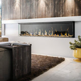 Dimplex Ignite XL Bold 3-Sided Electric Fireplace 3-Sided Installation In an Office