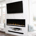 Dimplex IgniteXL 50-Inch Electric Fireplace in all white modern space